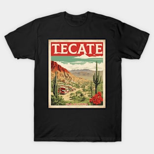 Tecate Baja California Mexico Vintage Tourism Travel T-Shirt